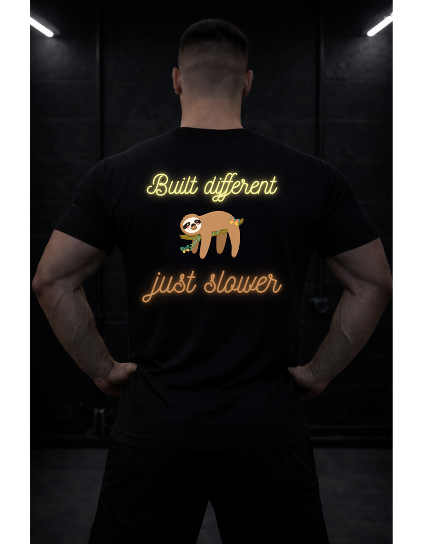 Built Different – Just Slower Gym Shirt